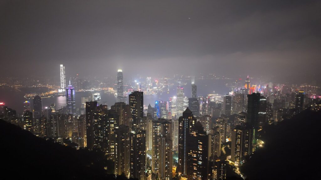 ビクトリアピークでの夜景